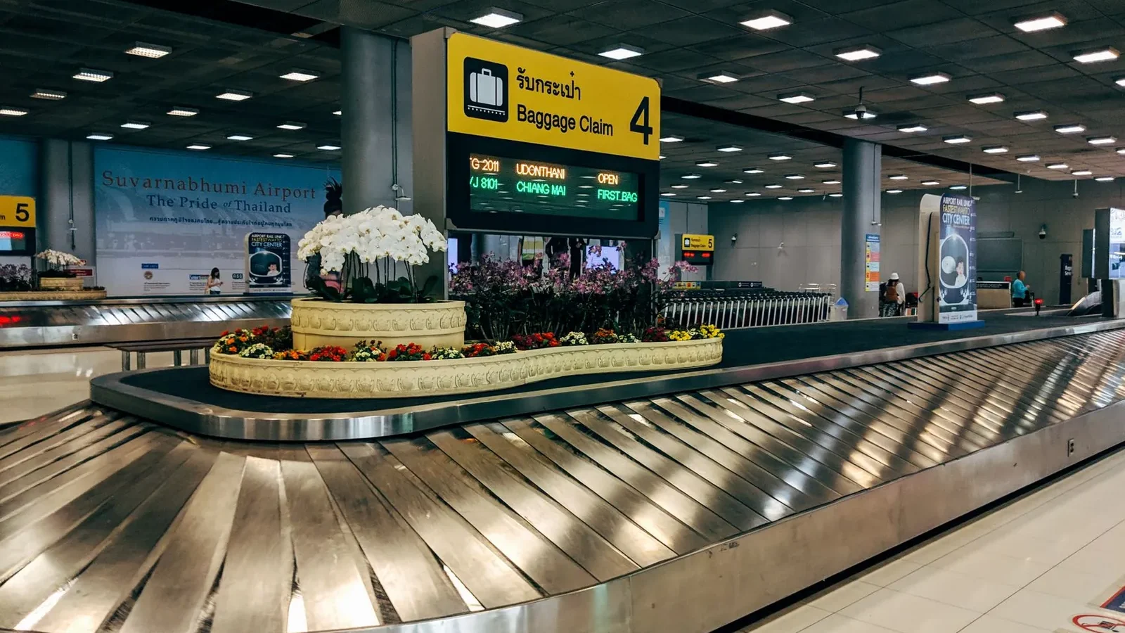 Comparison chart showing first and second checked baggage fees across eight major US airlines in 2024